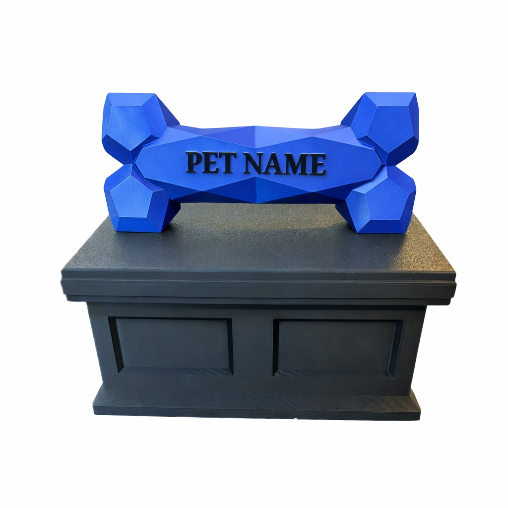 Black Vault blue Bone Pet Urn