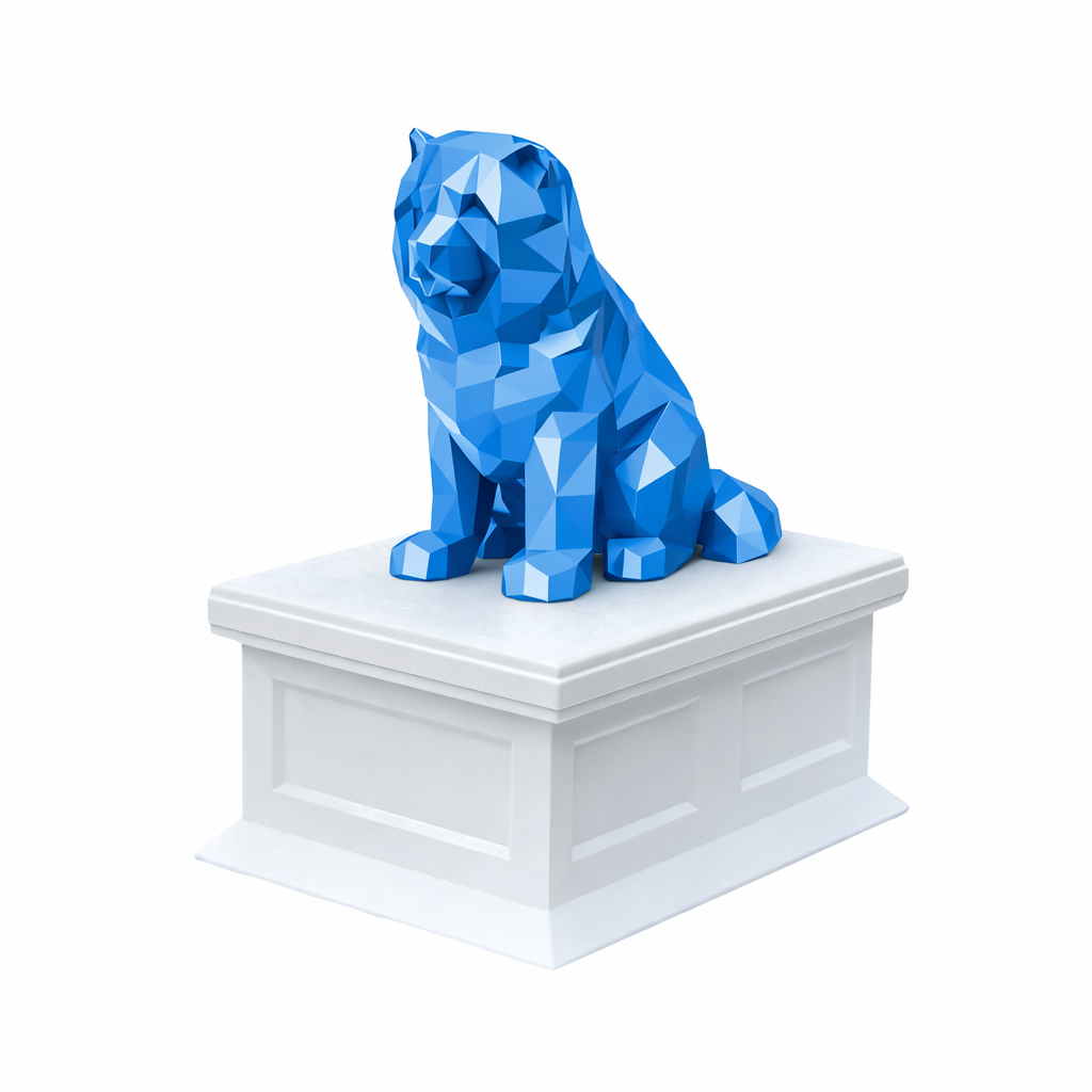 white vault blue chow chow pet urn