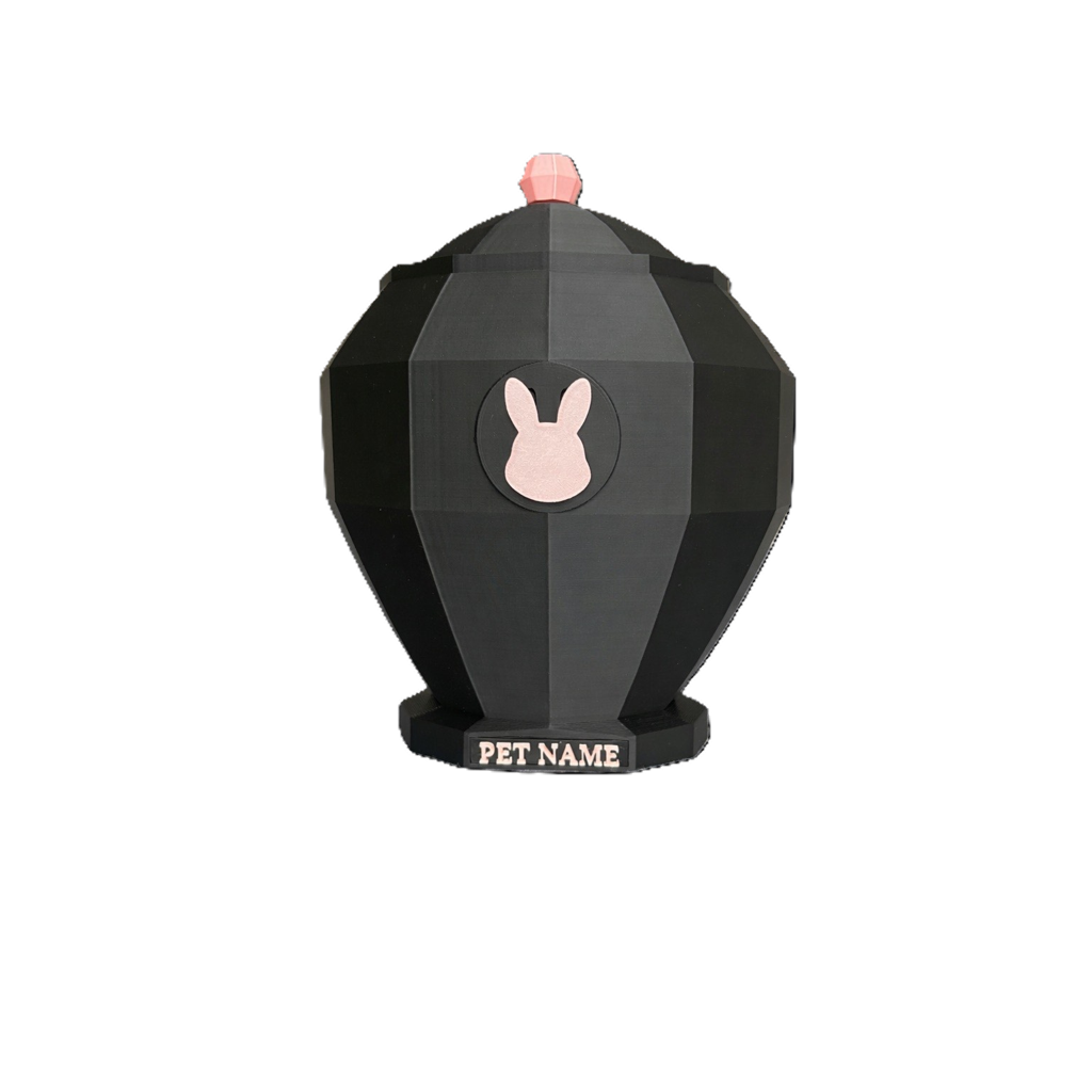 Pink Rabbit Pet Urn