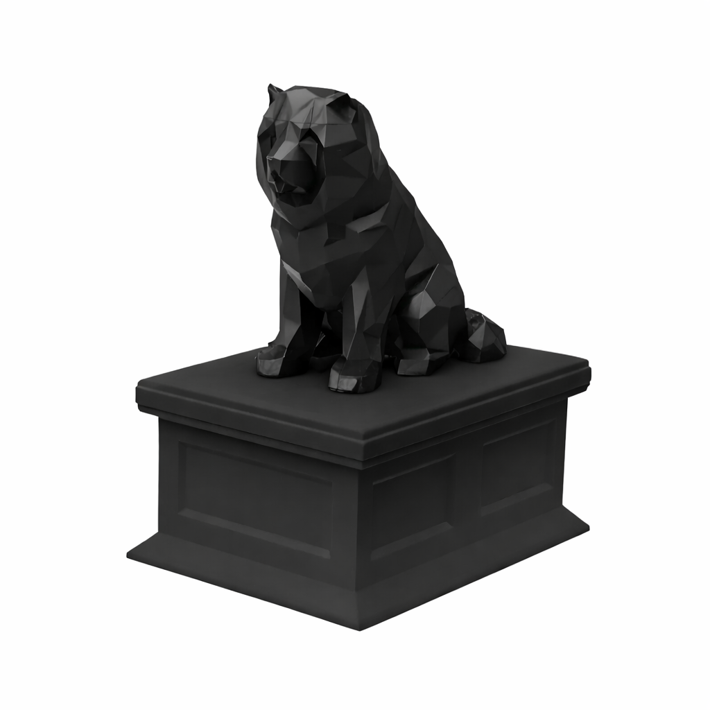 black vault black chow chow pet urn