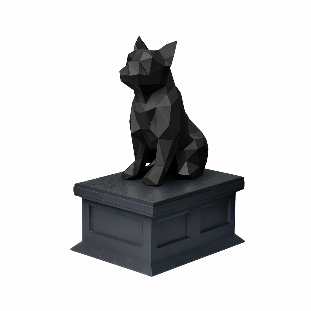 black vault black french bulldog pet urn