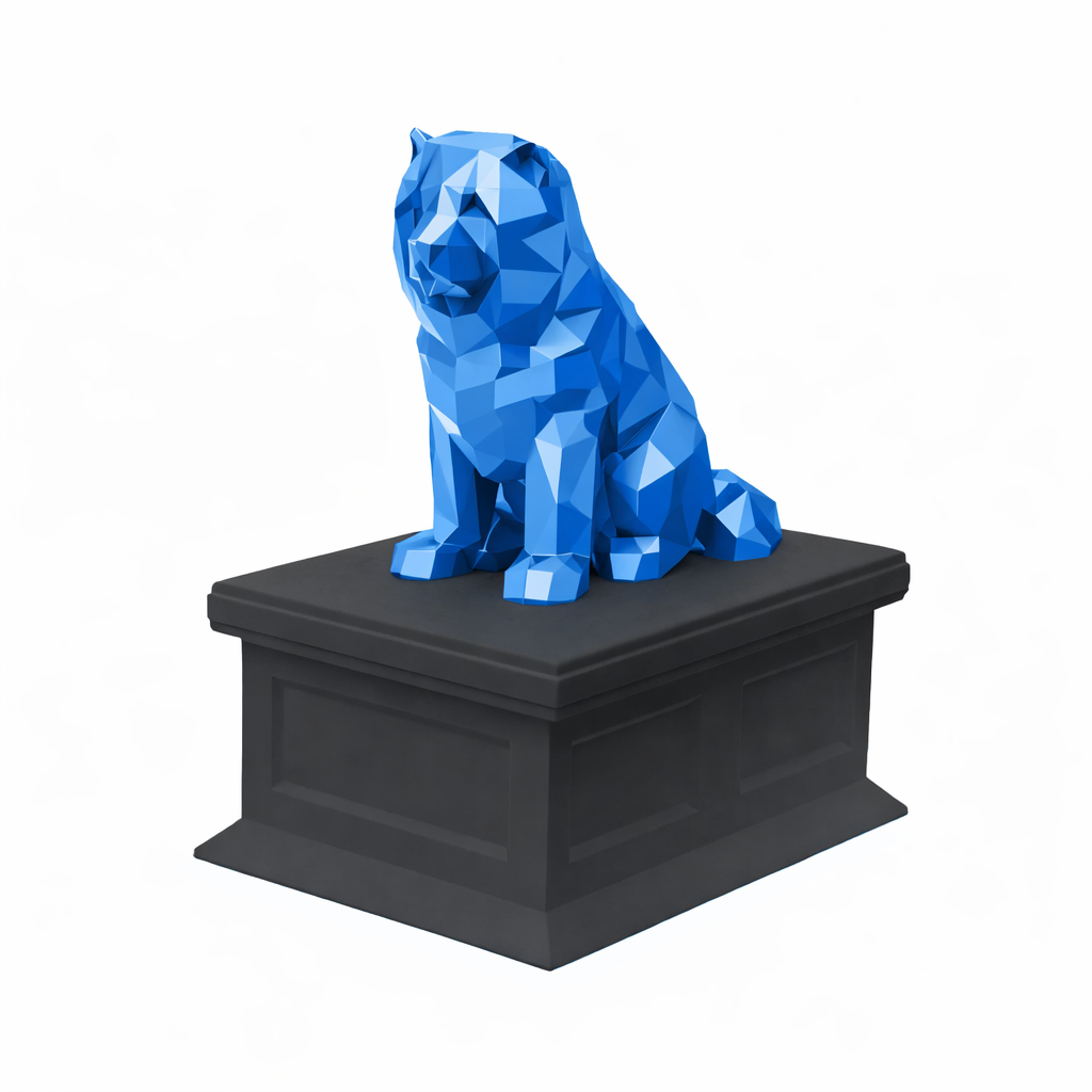 black vault blue chow chow pet urn