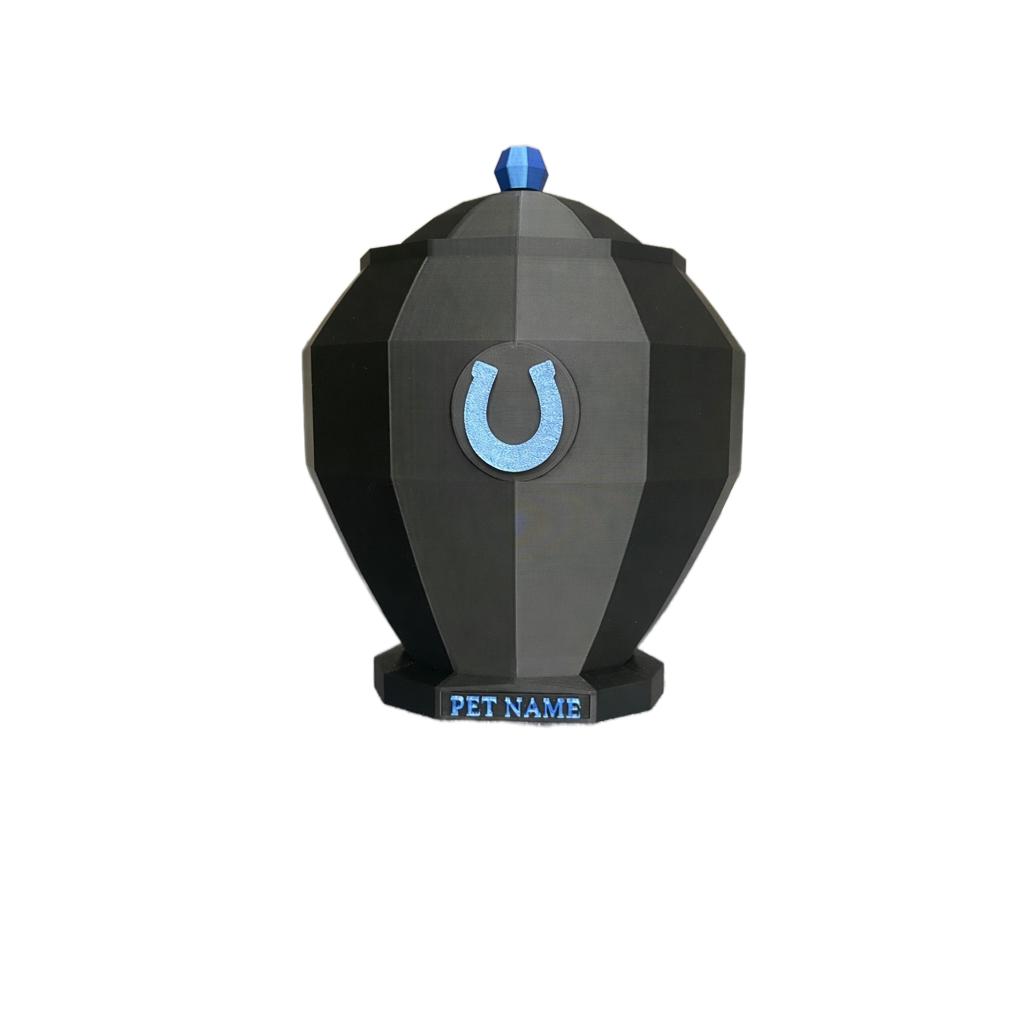 Blue Horse Pet Urn