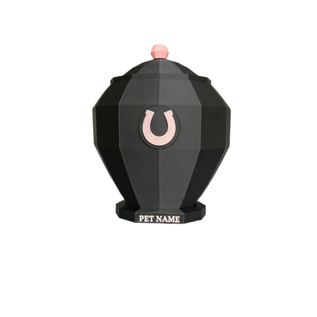 Pink Horse Pet Urn