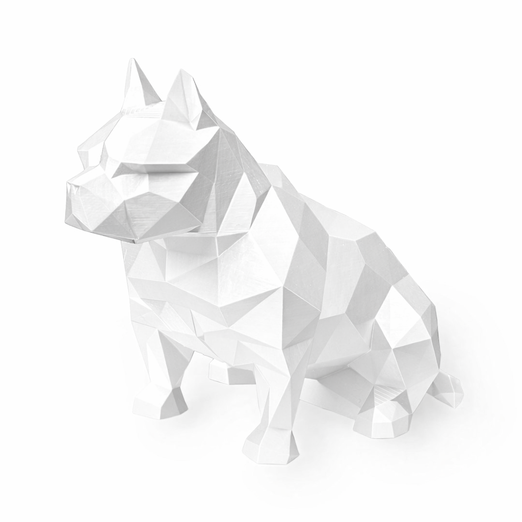 White American Bulldog Pet Urn