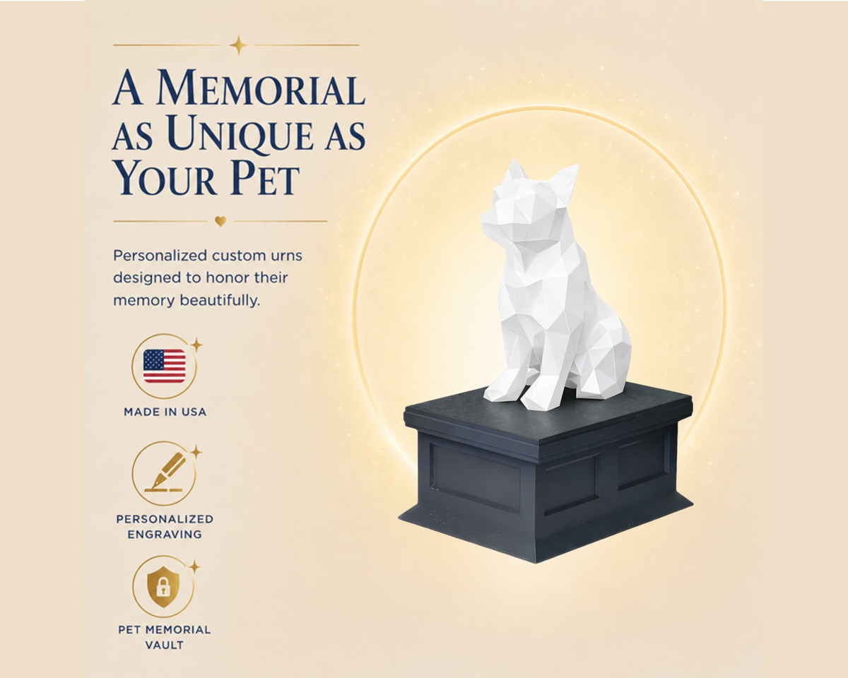 black vault white french bulldog custom pet urn