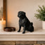 Black Pug custom Pet Urn