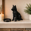 Black German Shepherd custom Pet Urn