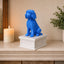 white vault blue Golden doodle custom pet urn