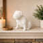 White English Bulldog custom Pet Urn