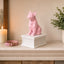 white vault pink french bulldog custom pet urn
