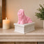 white vault pink Lhasa Apso custom Pet Urn