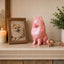 pink Pomeranian custom pet urn