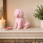 pink Maltese custom Pet Urn