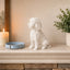 white Mini-Golden Doodle custom Pet Urn