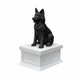 white vault black german shepherd pet urn