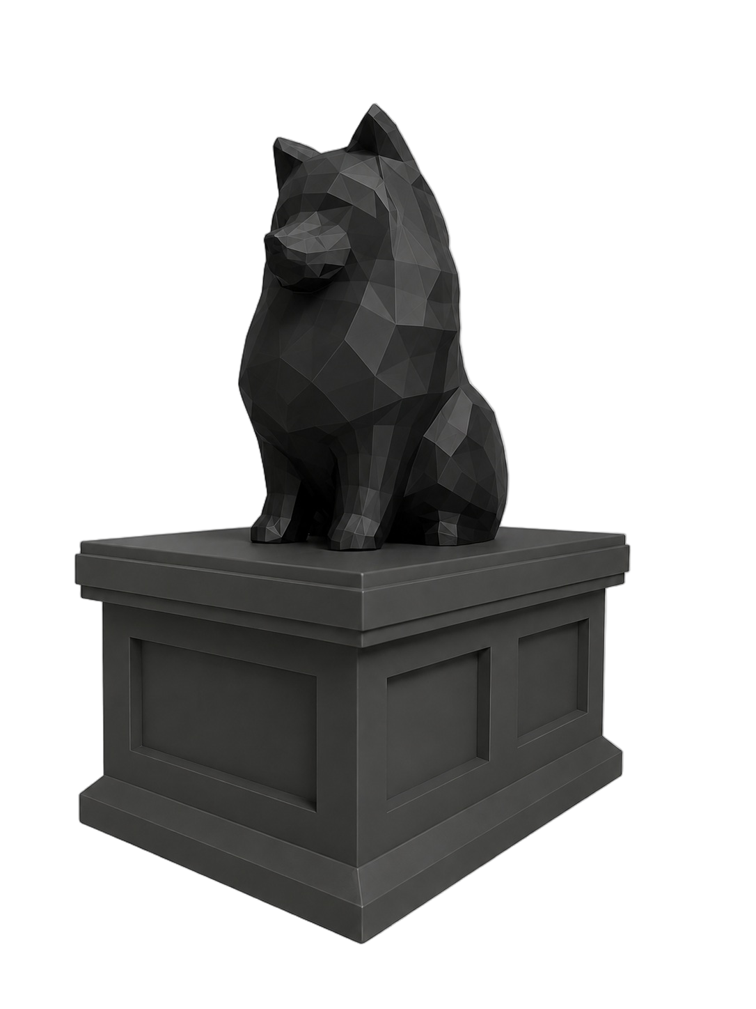 black vault black pomeranian pet memorial urn