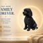 Black Mini-Golden Doodle Custom Pet Urn