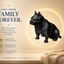 Black American Bulldog Custom Pet Urn