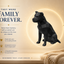Black Staffordshire Terrier  Pet Urn