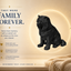 Black Chow Chow Custom Pet Urn