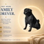 Black Pug Custom Pet Urn
