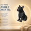 Black French Bulldog custom Pet Urn