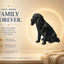 Black Cavalier King Charles Spaniel Custom Pet Urn