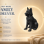 Black German Shepherd Custom Pet Urn