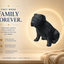 Black English Bulldog Custom Pet Urn