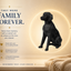 Black Brittany Spaniel Custom Pet Urn