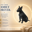 Black Bull Terrier Custom Pet Urn