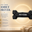 Black Dog Bone Pet Urn
