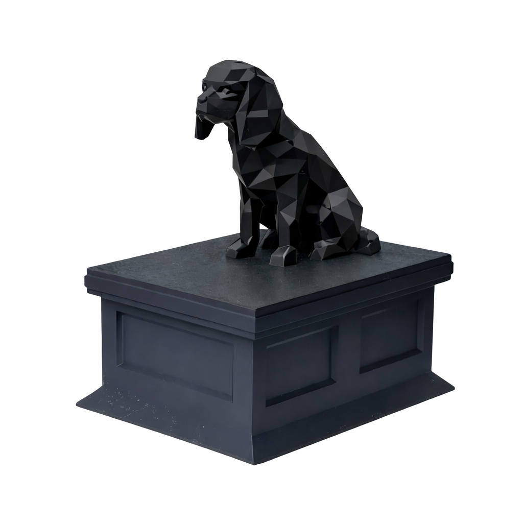 black vault black cavalier king charles spaniel pet urn