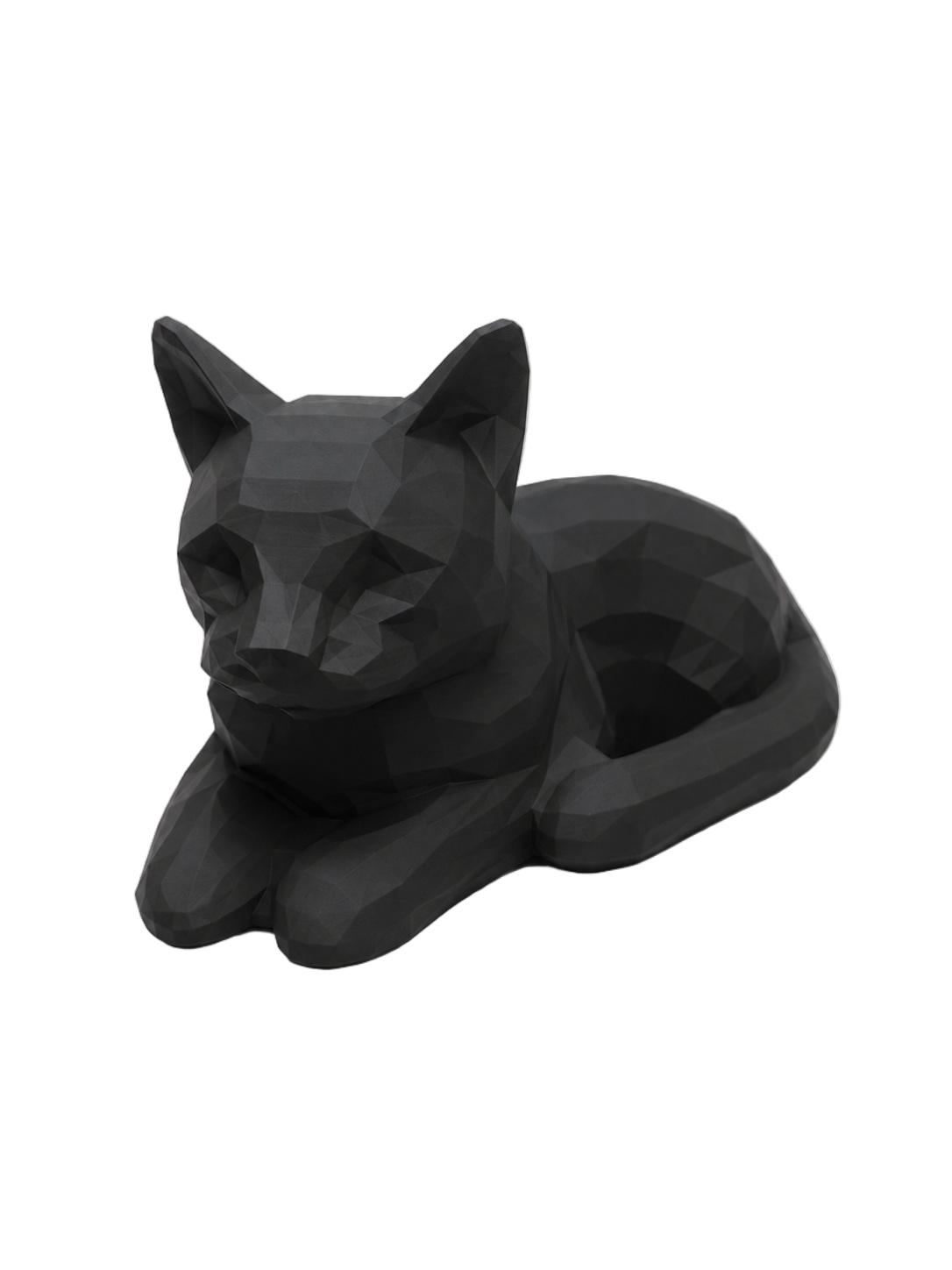 black Cat laying Pet Capsule Urn