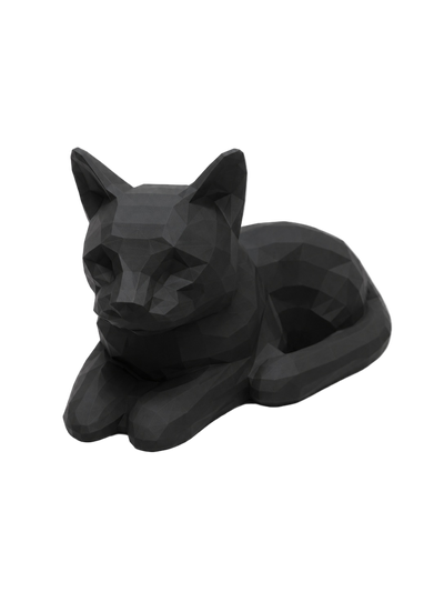 black Cat laying Pet Capsule Urn