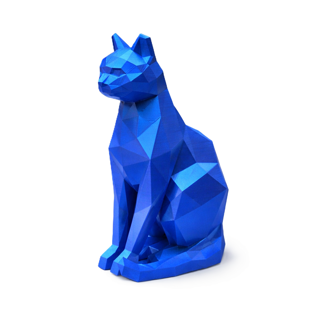 Blue Cat Pet Urn Capsule