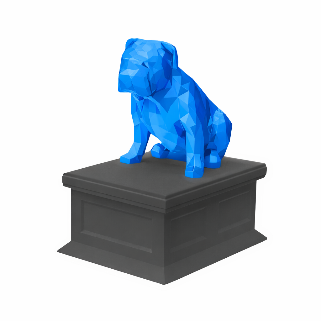 black vault blue english bulldog pet urn
