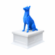 white Vault Blue Belgian Malinois Pet Urn