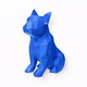 blue French Bulldog Pet Urn