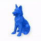 Blue German Shepherd Pet Urn