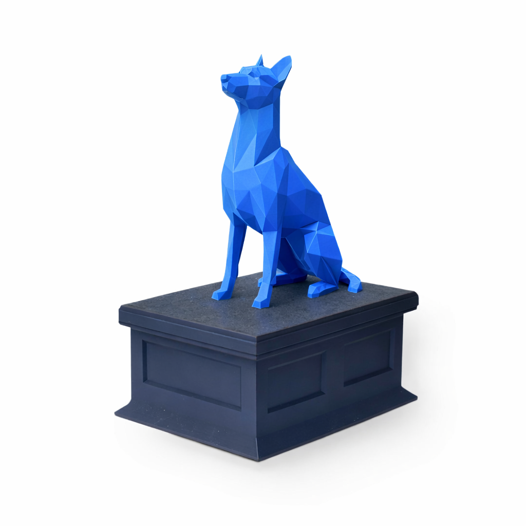 Black Vault Blue Belgian Malinois Pet Urn