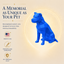 Blue Staffordshire Terrier  Pet Urn
