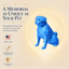 Blue Pug Custom Pet Urn