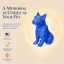 blue French Bulldog custom Pet Urn