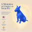 Blue Bull Terrier Custom Pet Urn