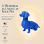Blue Dachshund Custom Pet Urn