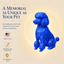 Blue Poodle Custom Pet Urn