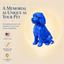 Blue Mini-Golden Doodle Custom Pet Urn