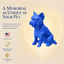 Blue Yorkshire Terrier Custom Pet Urn